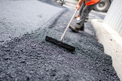 Asphalt Paving Close-up
